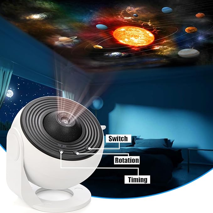 Starry Sky Planetarium Night Light – 360° Room Projection