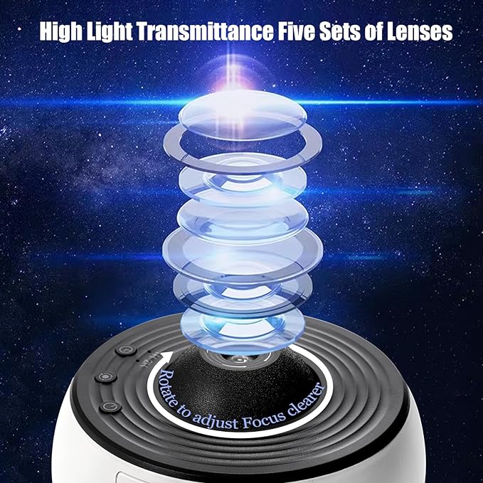 Starry Sky Planetarium Night Light – 360° Room Projection