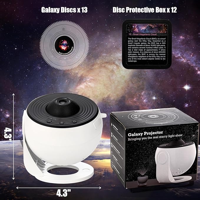 Starry Sky Planetarium Night Light – 360° Room Projection
